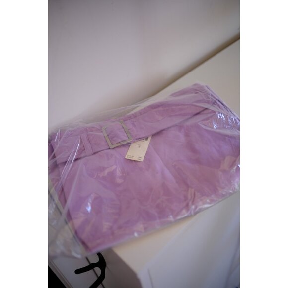 Anthropologie Maeve Belted Faux Wrap Mini Skirt - Lavender - US10, US12 - NWT - Picture 8 of 8